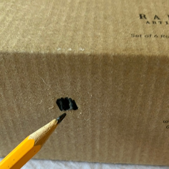 Rae Dunn: set of 6 rounded cheese holder & picks- wear on box - Picture 11 of 16